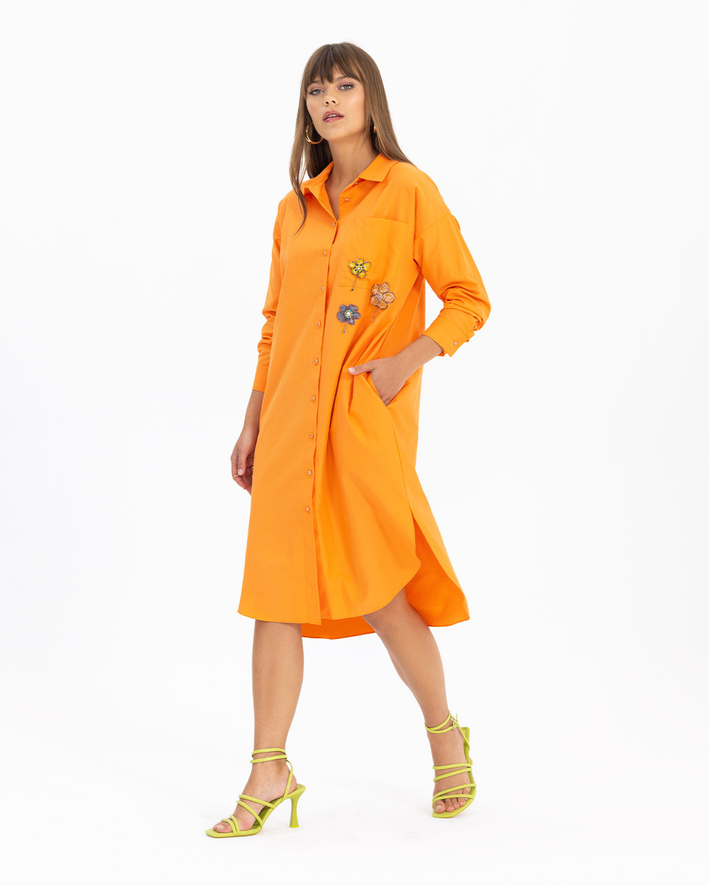 Embroidered Shirt Tunic