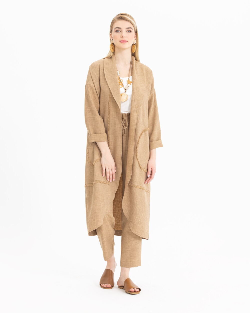 Shawl Collar Asymmetrical Cut Jacket