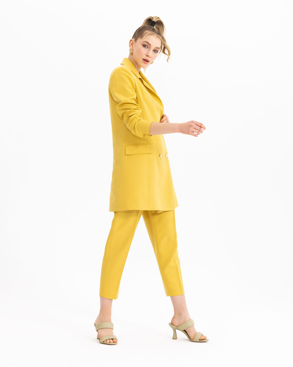  Four Button Blazer Jacket