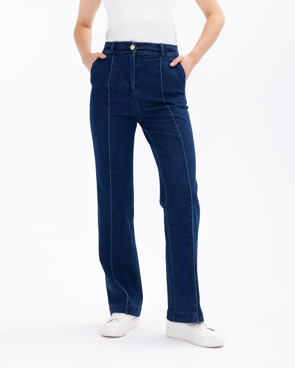Geniş Paçalı Tam Boy Jean Pantolon