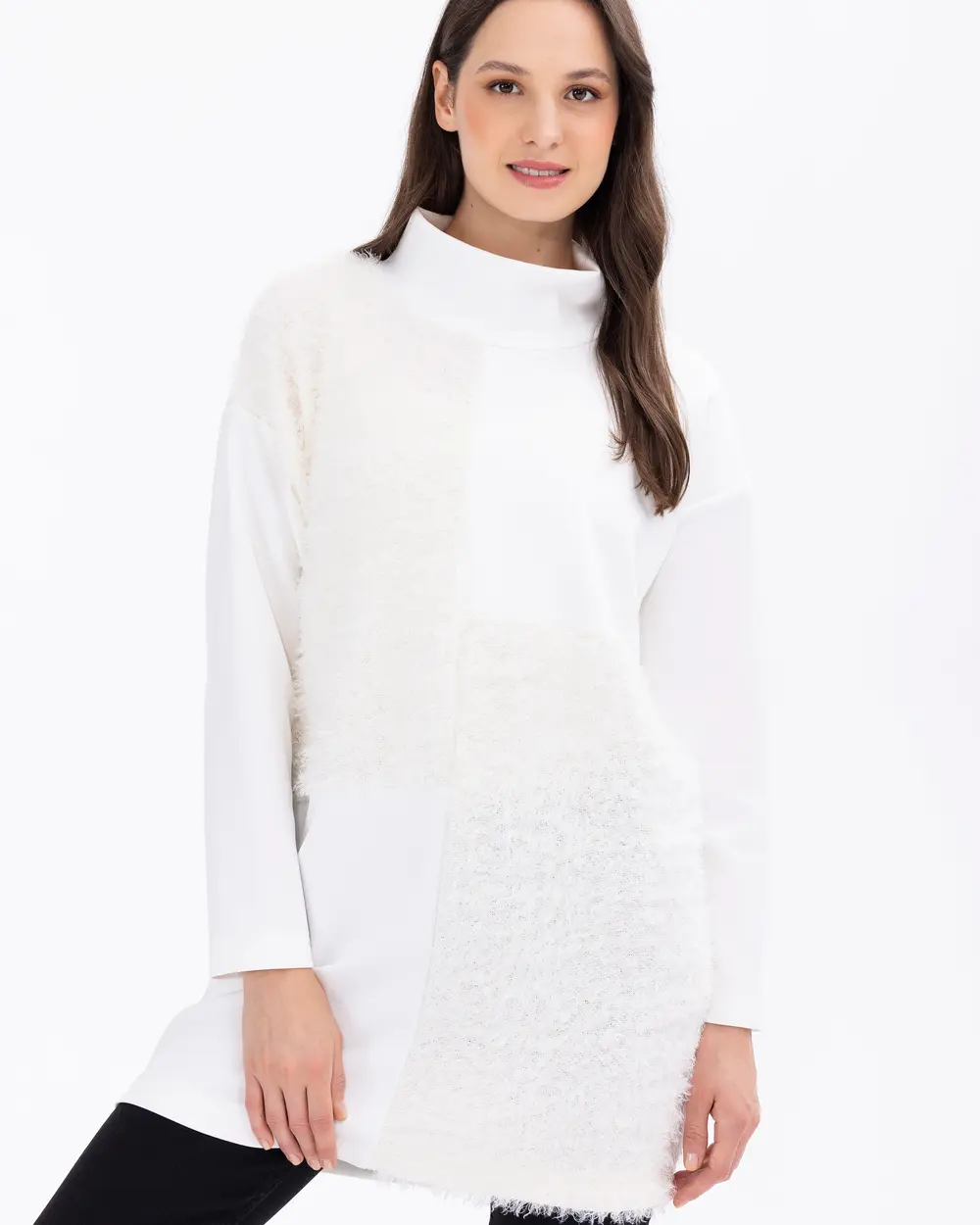 Scuba Kumaş Balıkçı Yaka Tunik