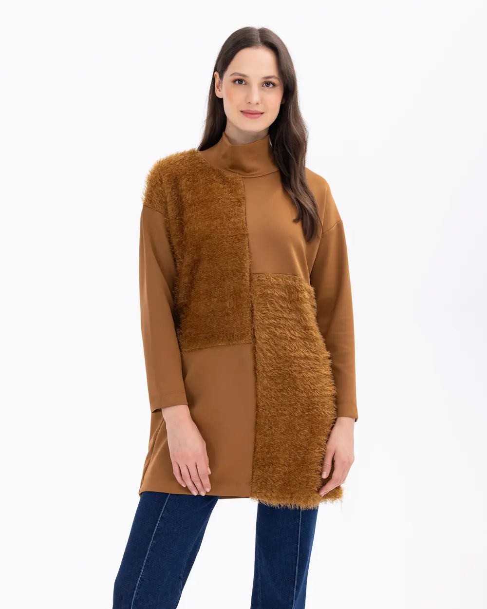 Scuba Kumaş Balıkçı Yaka Tunik