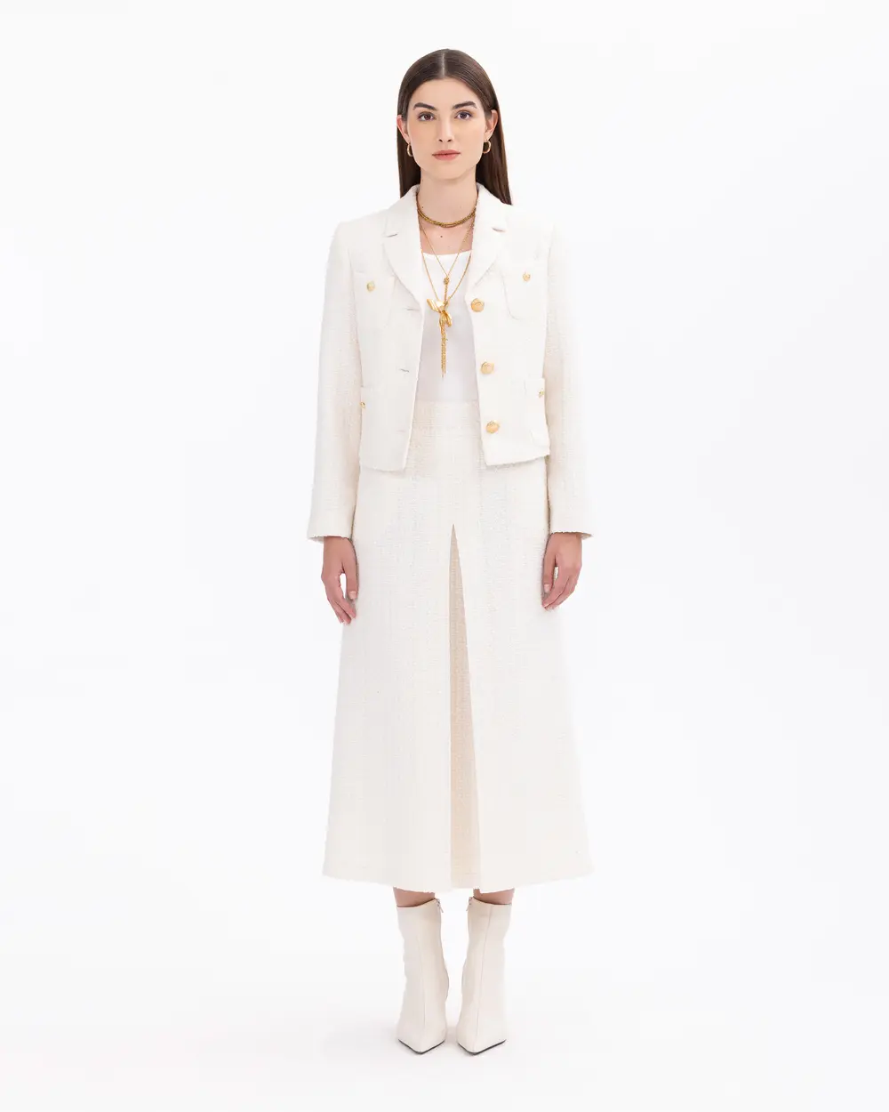 Bel Boy Cepli Tüvit Ceket