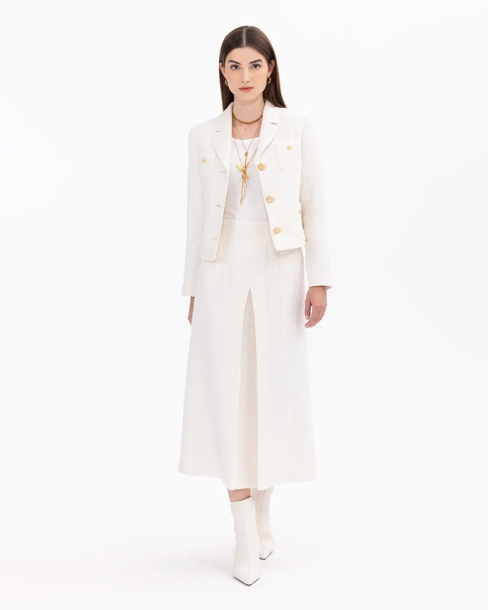 Bel Boy Cepli Tüvit Ceket