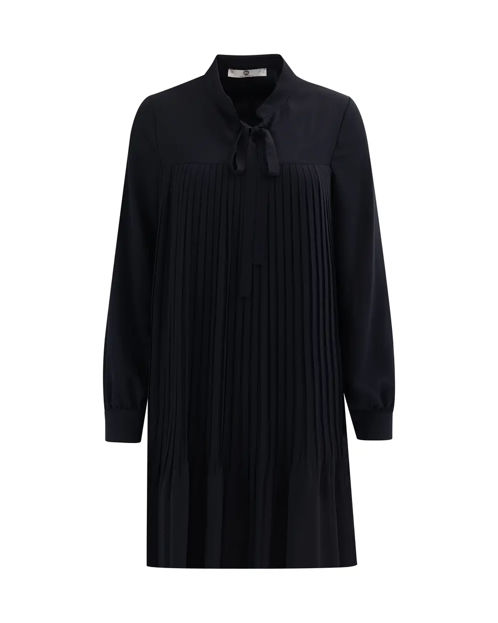 Tie Detailed Pleated Chiffon Tunic