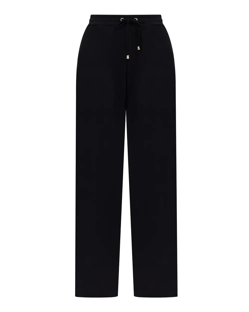 Wide-Legged Pants with Slits and Elastic Waist