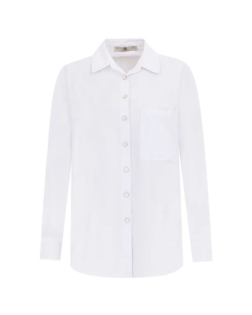 Button Detailed Low Sleeve Shirt