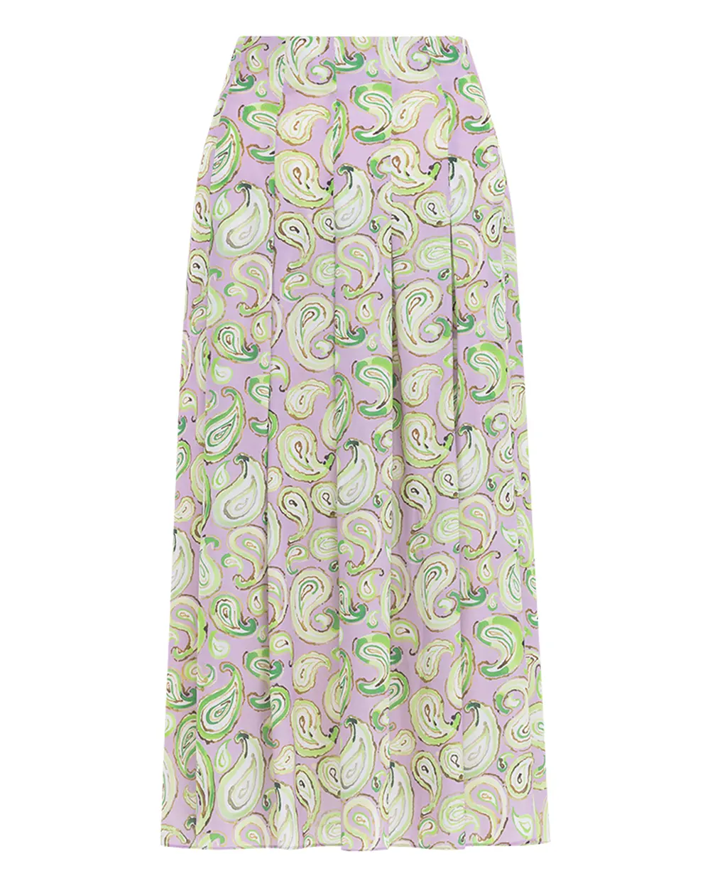 Shawl Pattern Pleated Skirt