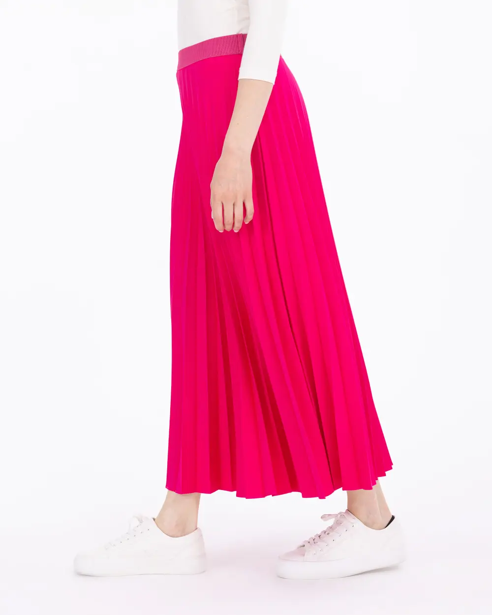 Pleated Full Length Skirt