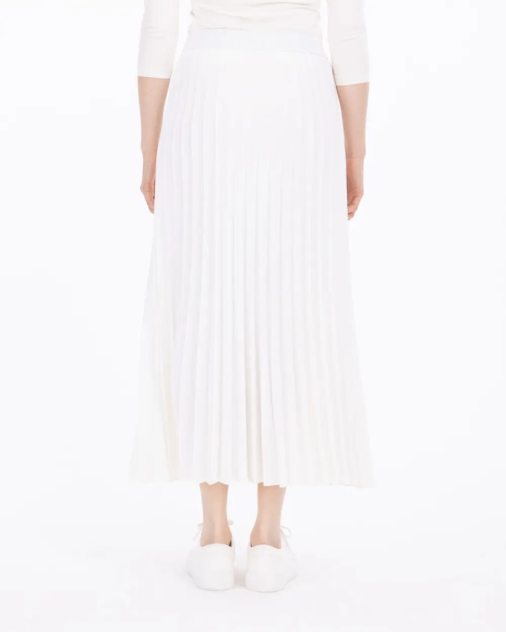 Pleated Full Length Skirt