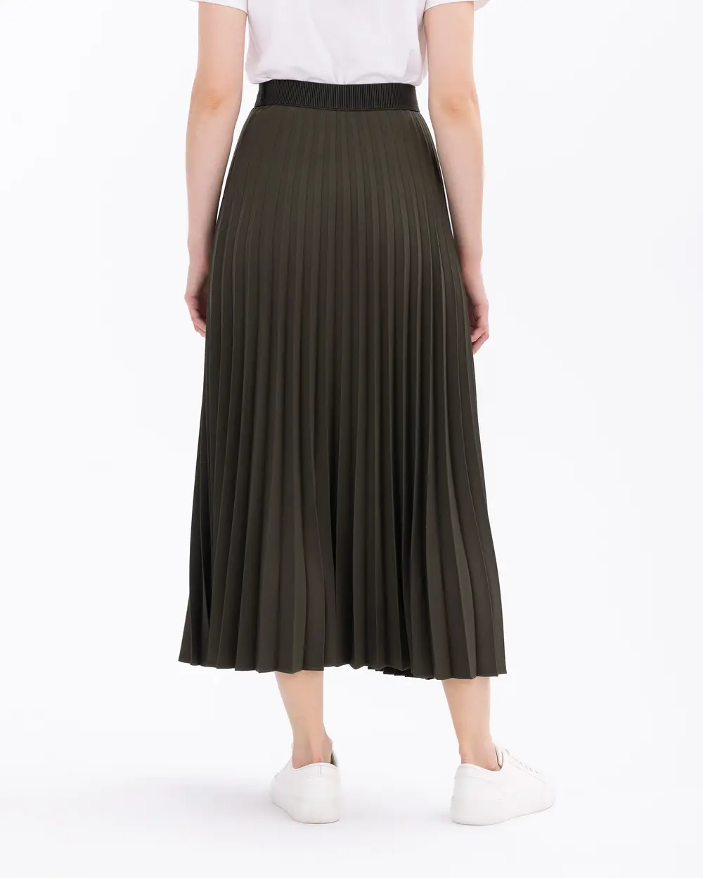 Pleated Full Length Skirt