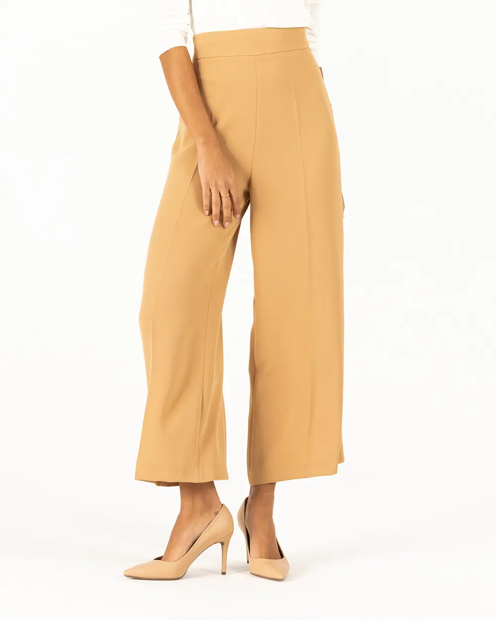 Camel Wide Leg Pant Suit | Sumissura