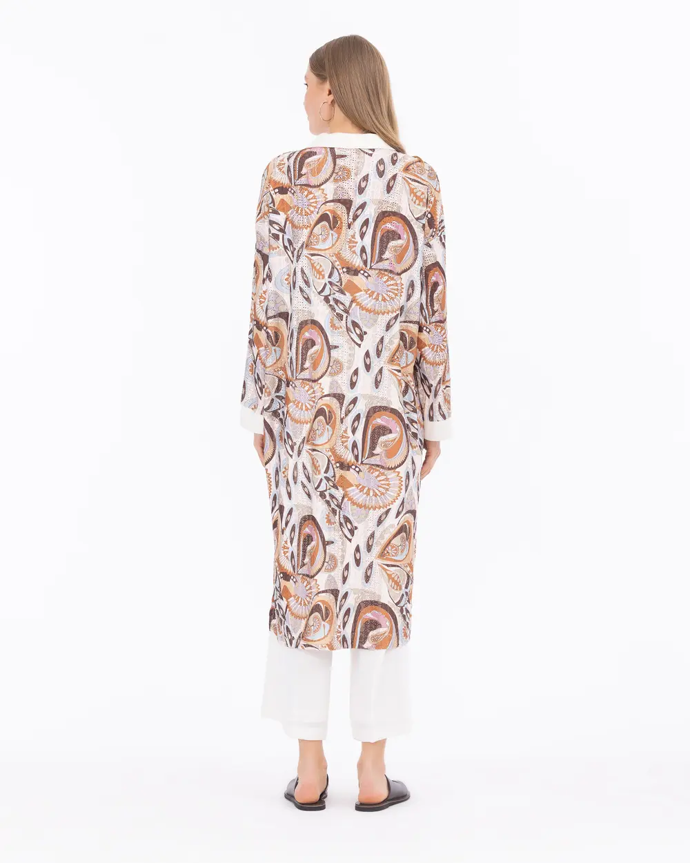 Rahat Kesim Gömlek Yaka Yırtmaçlı Tunik