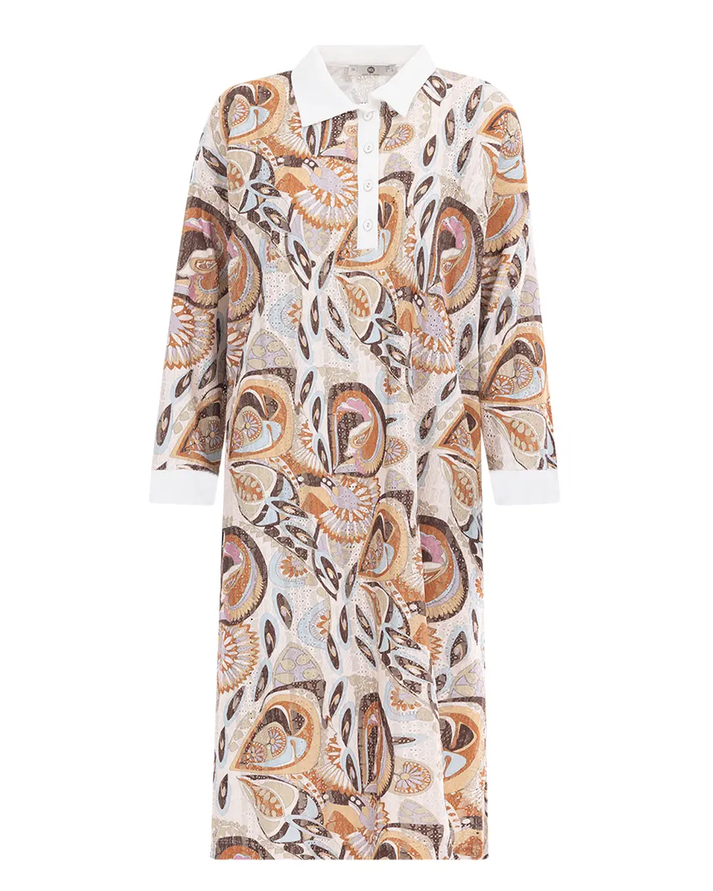 Rahat Kesim Gömlek Yaka Yırtmaçlı Tunik