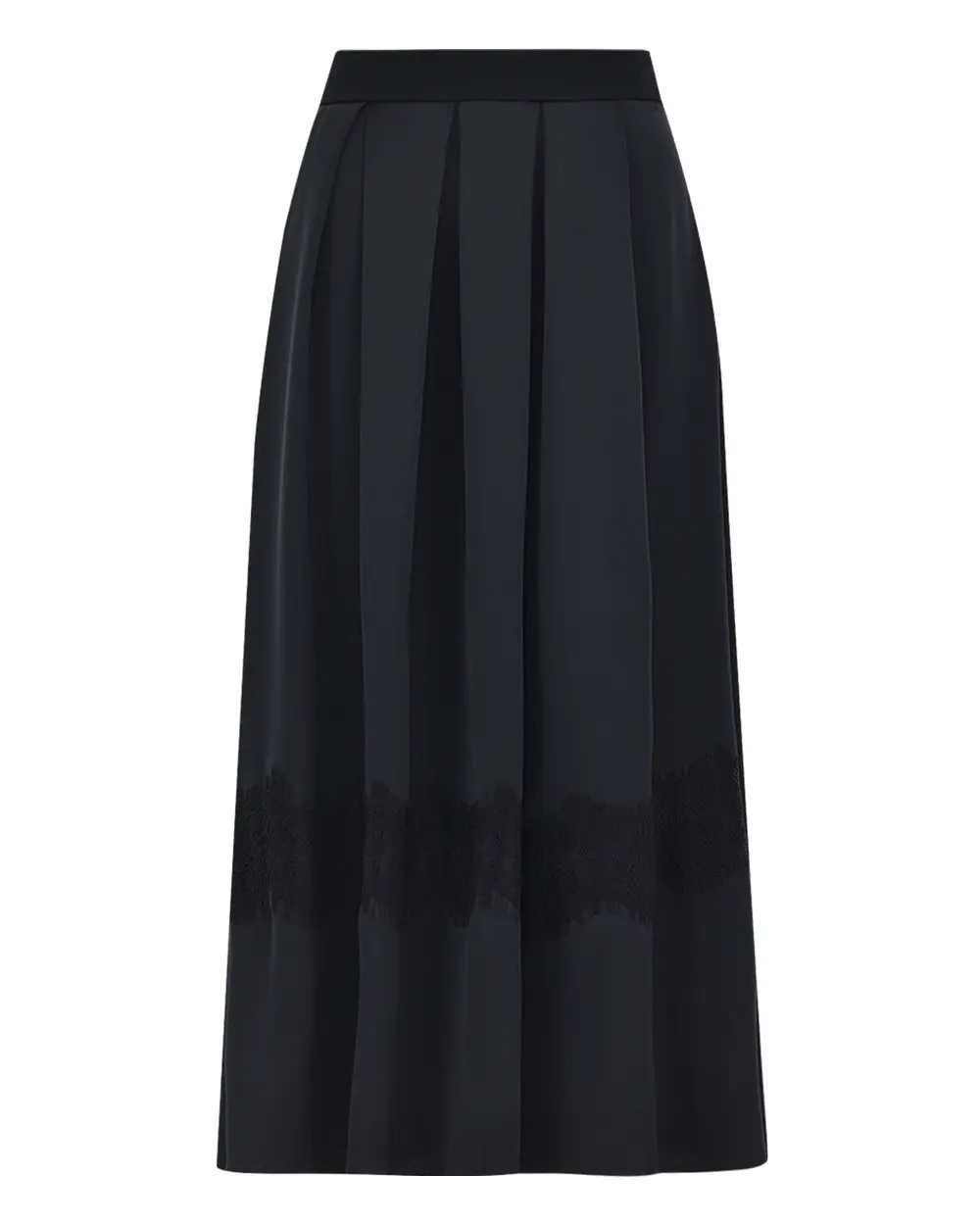 Pliseli Saten Dokuma Şık Etek