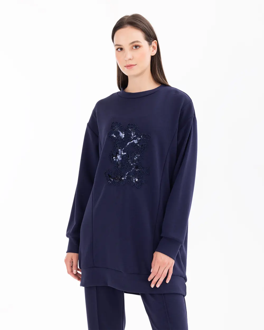 Zero Collar Low Sleeve Sweatshirt