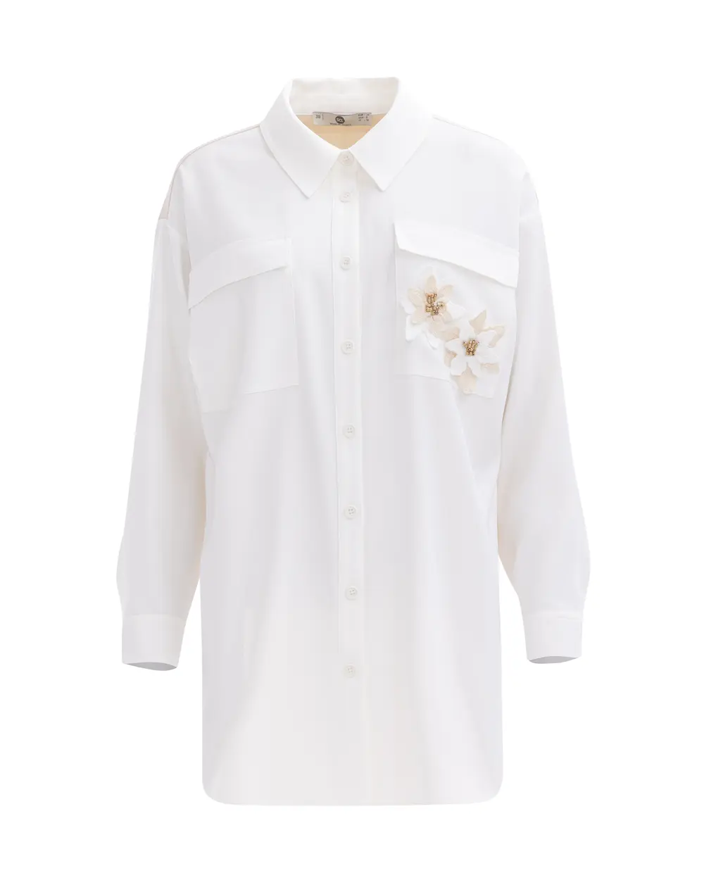 Embroidery Patterned Button Shirt