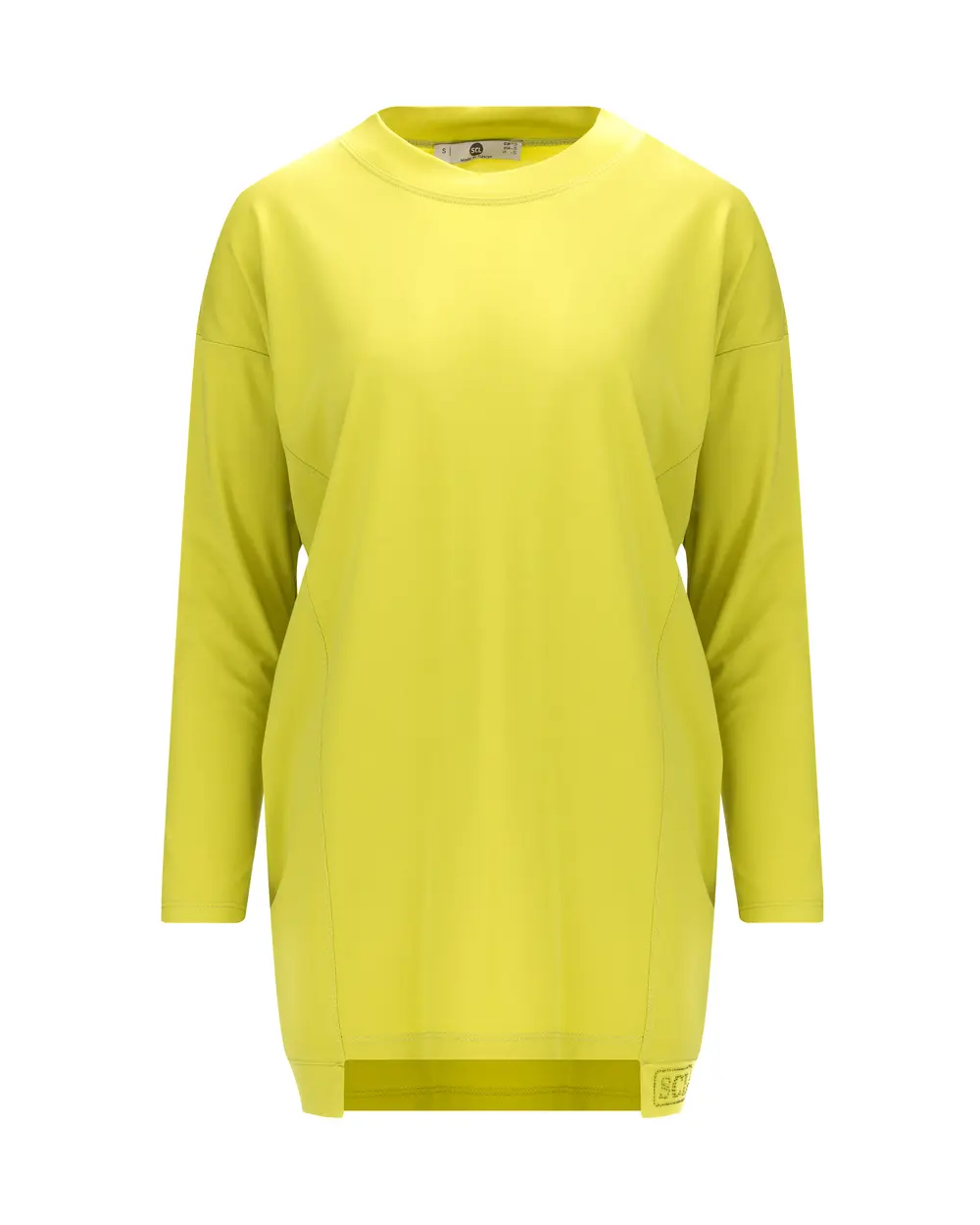 Zero Neck Knitted Fabric Basic Tunic