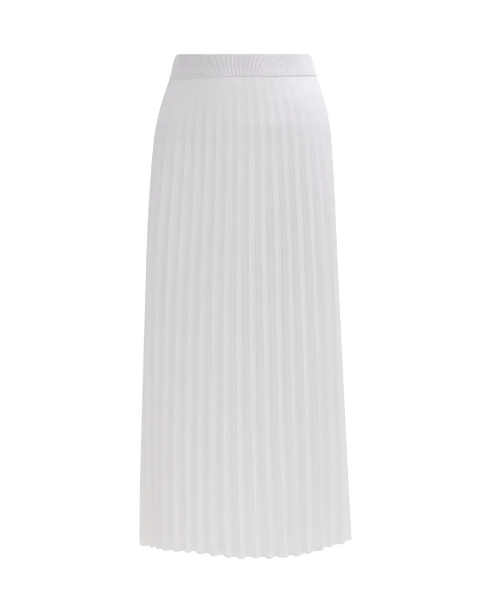 Pleated Elastic Waist Skirt