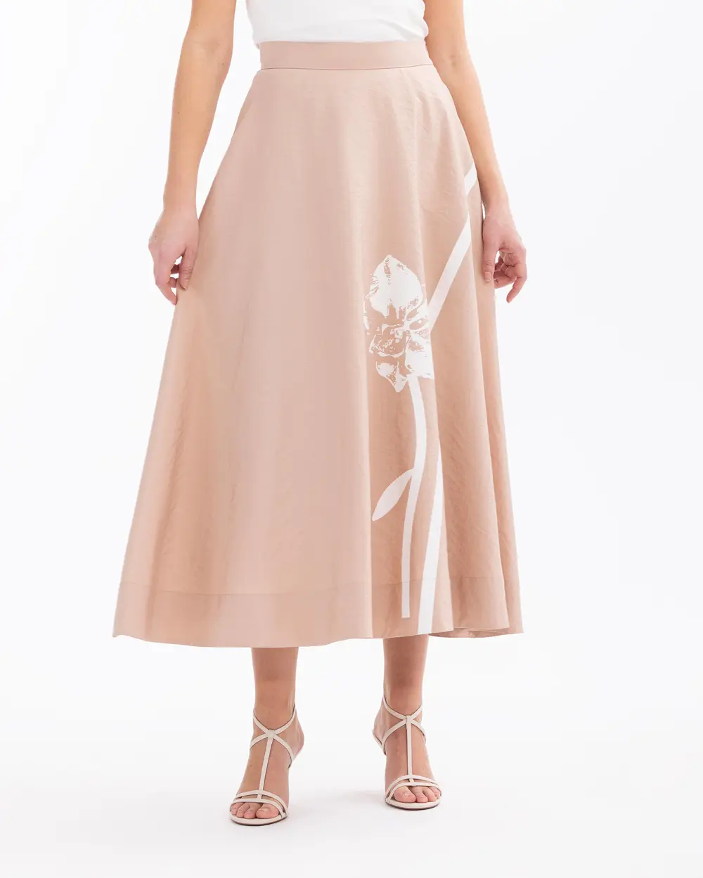Maxi Length Zippered Skirt with Pocket Detail