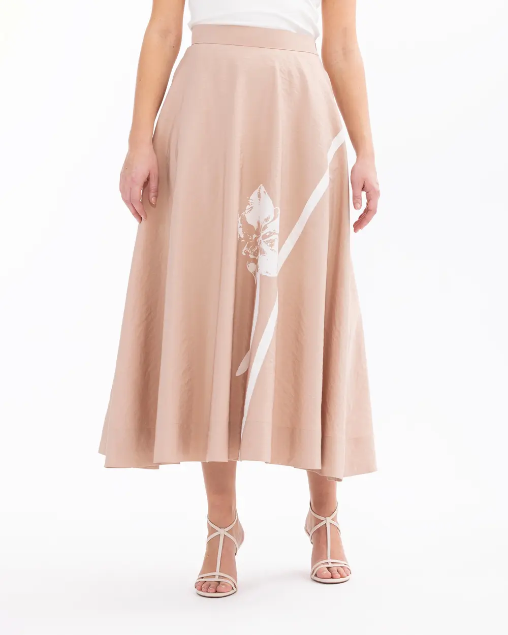 Maxi Length Zippered Skirt with Pocket Detail