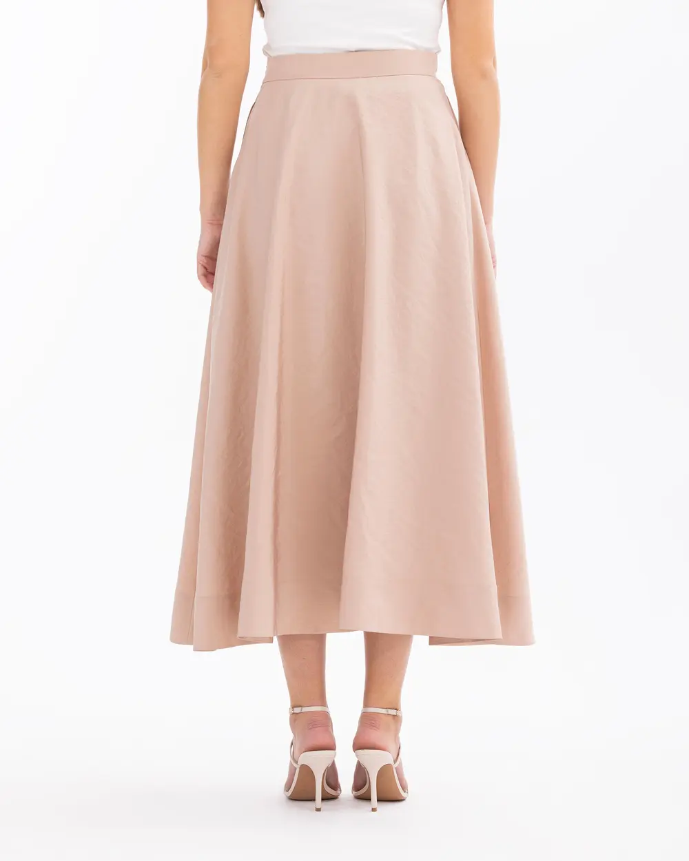 Maxi Length Zippered Skirt with Pocket Detail