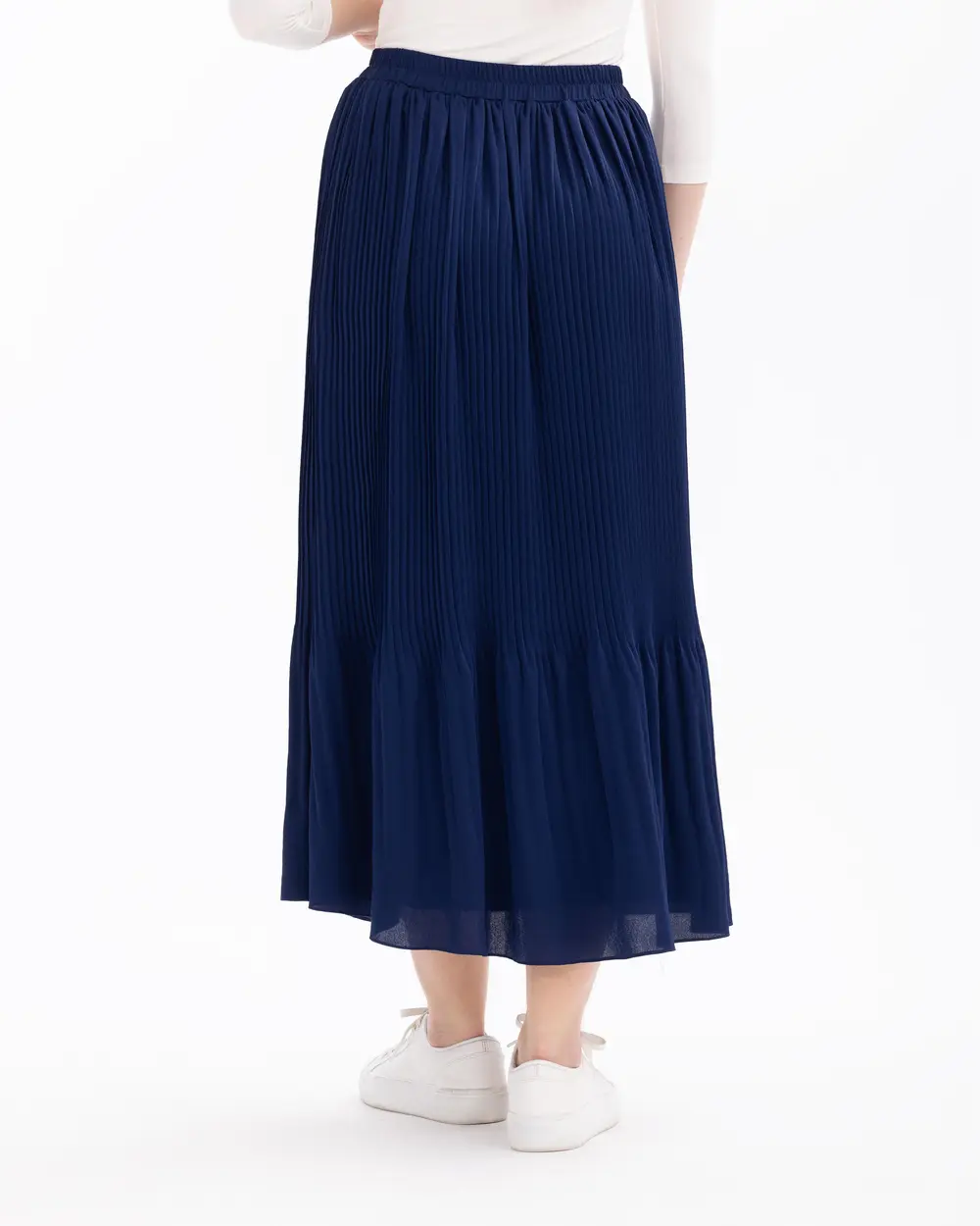 Pleated Maxi Length Skirt