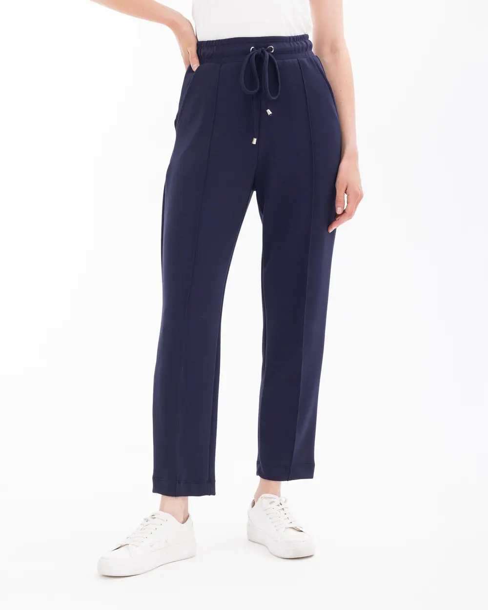 Elastic Waist Sweatpants with Pockets