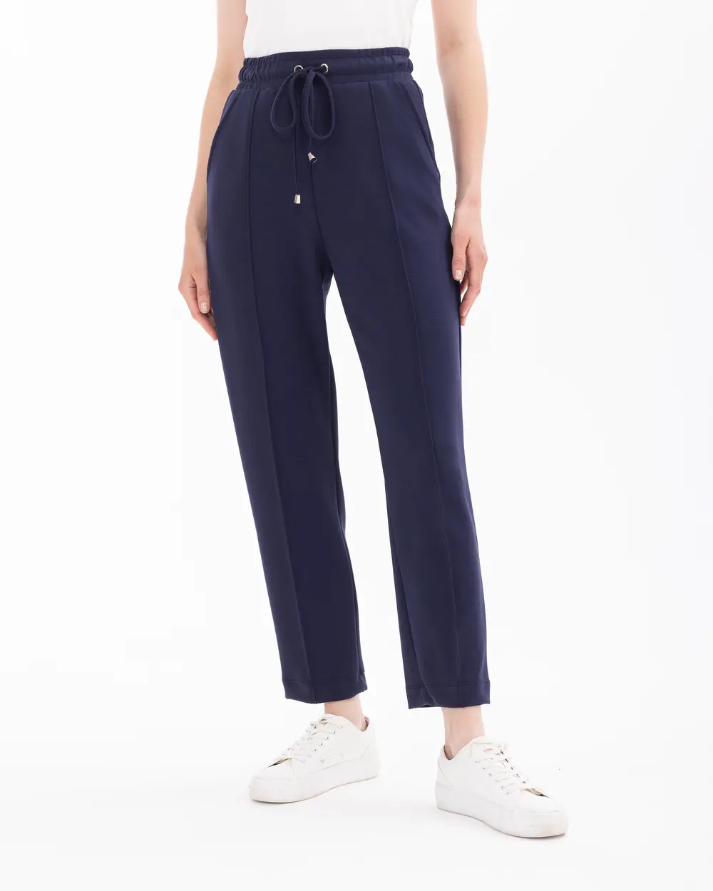 Elastic Waist Sweatpants with Pockets