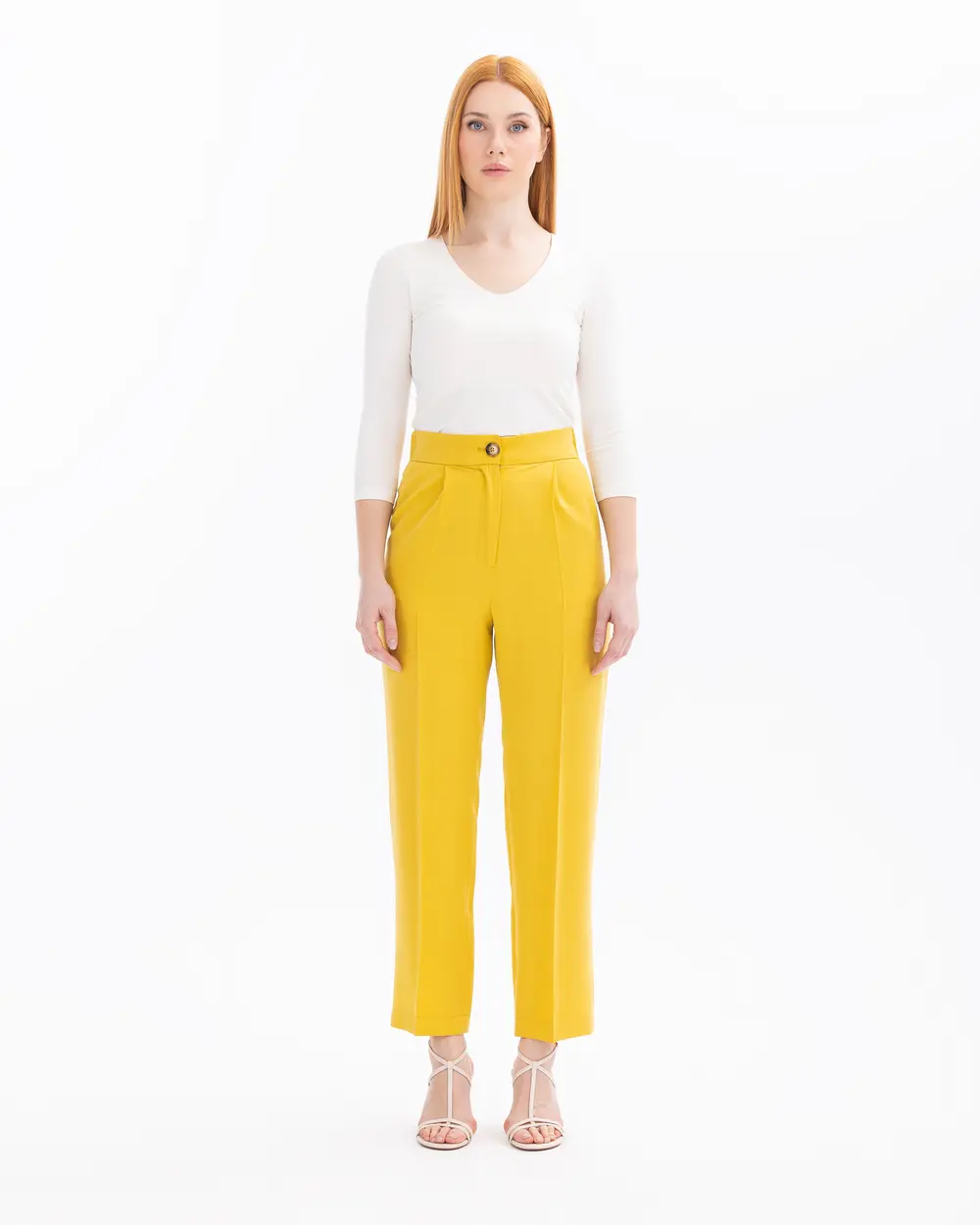 Woven Fabric Pants with Pockets