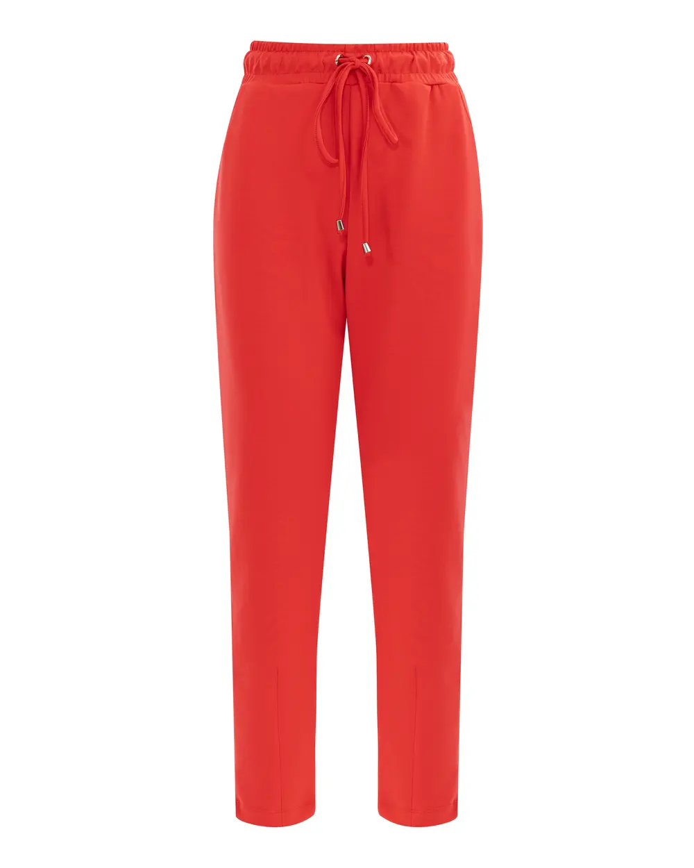 Elastic Waist Ankle Length Carrot Cut Pants