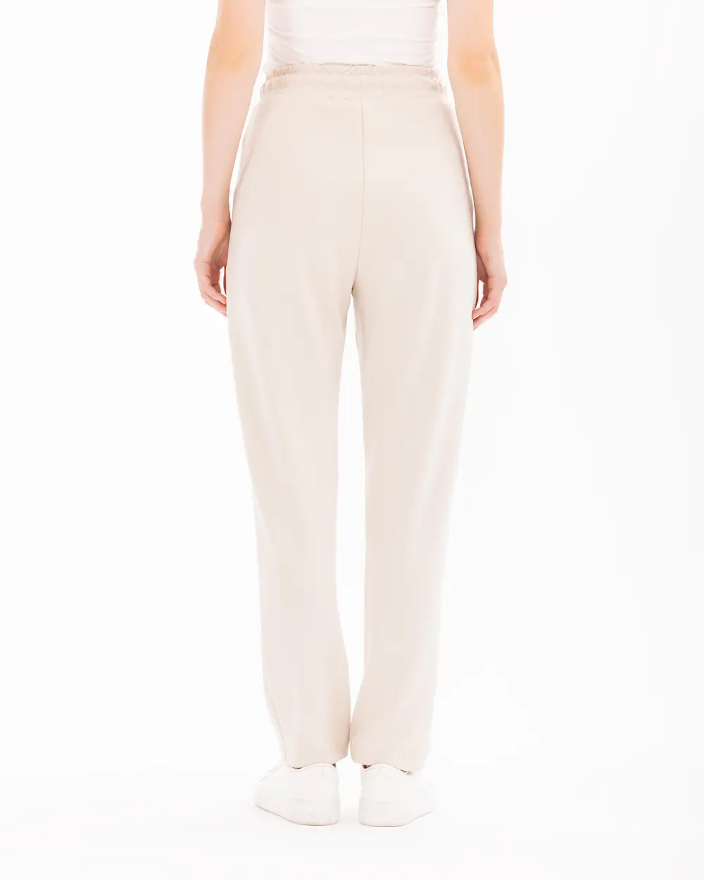 Elastic Waist Ankle Length Carrot Cut Pants