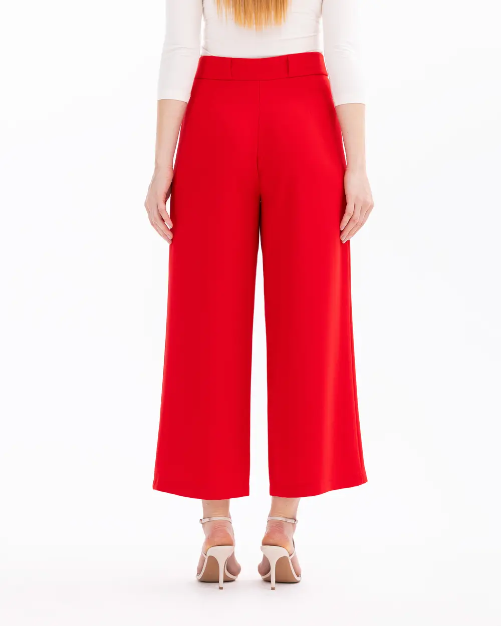 Belted Ankle Length Pants