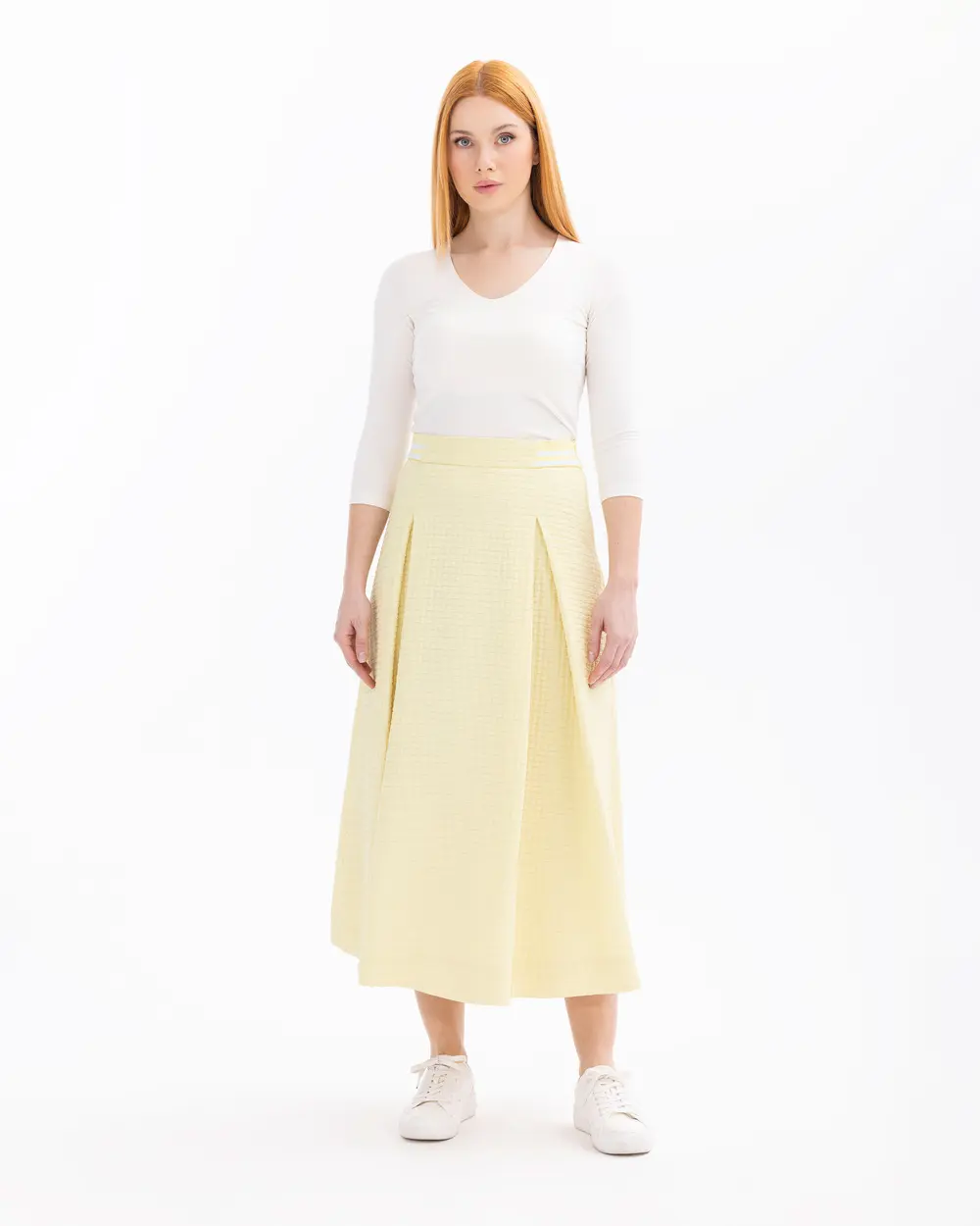 Pocket Detailed Zippered Skirt