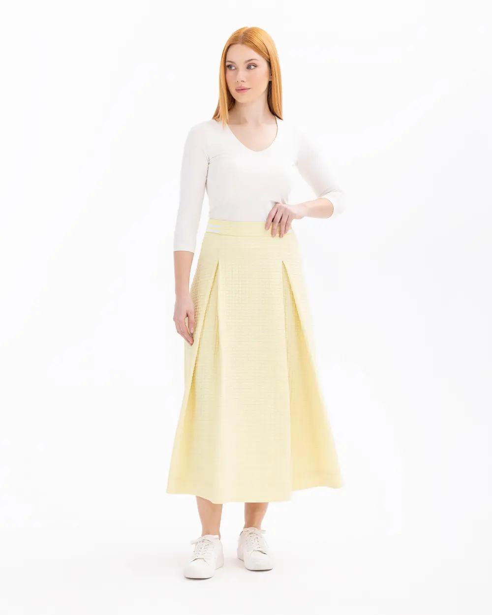 Pocket Detailed Zippered Skirt