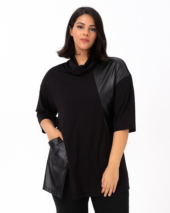 Büyük Beden Yarım Kollu Sweatshırt