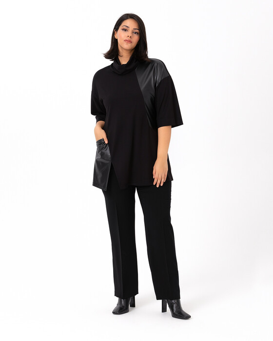 Büyük Beden Yarım Kollu Sweatshırt