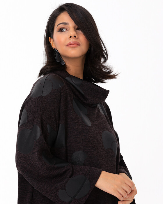 GALAXI PLUS SIZE POINT PLUS COLLAR BLOUSE