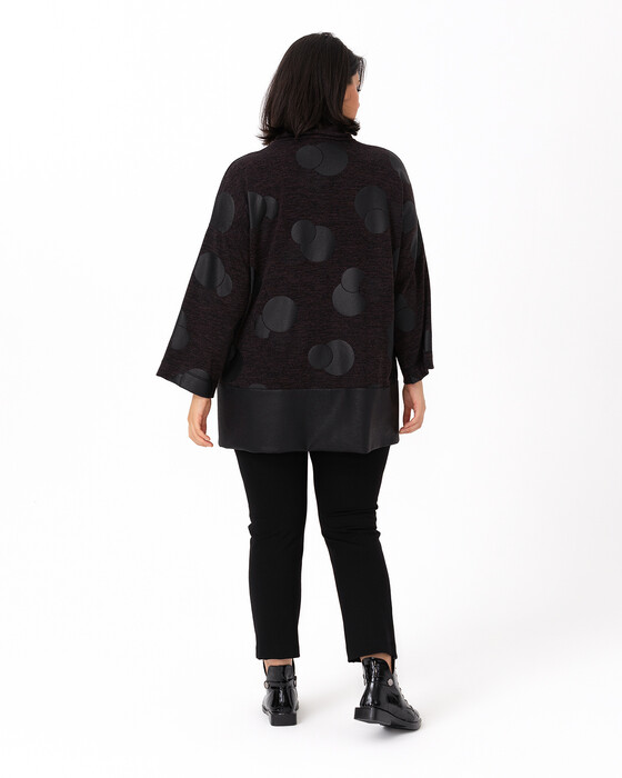 GALAXI PLUS SIZE POINT PLUS COLLAR BLOUSE