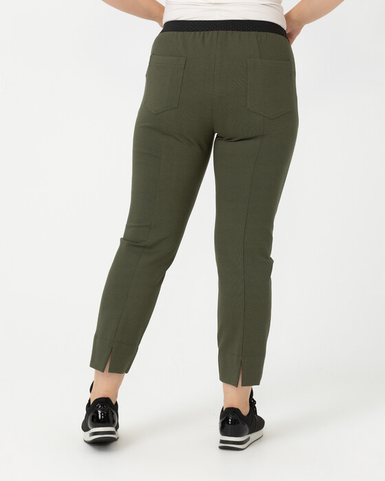 GALAXI PLUS SIZE LONG PANTS WITH STITCH DETAIL