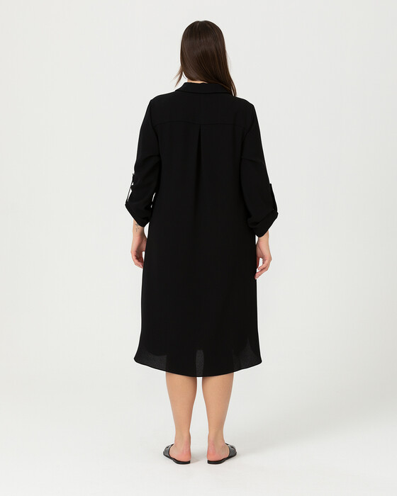 Büyük Beden Midi Boy Elbise