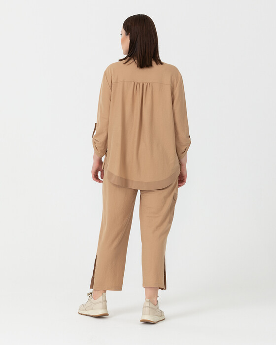 Paçası Düğmeli Pantolon