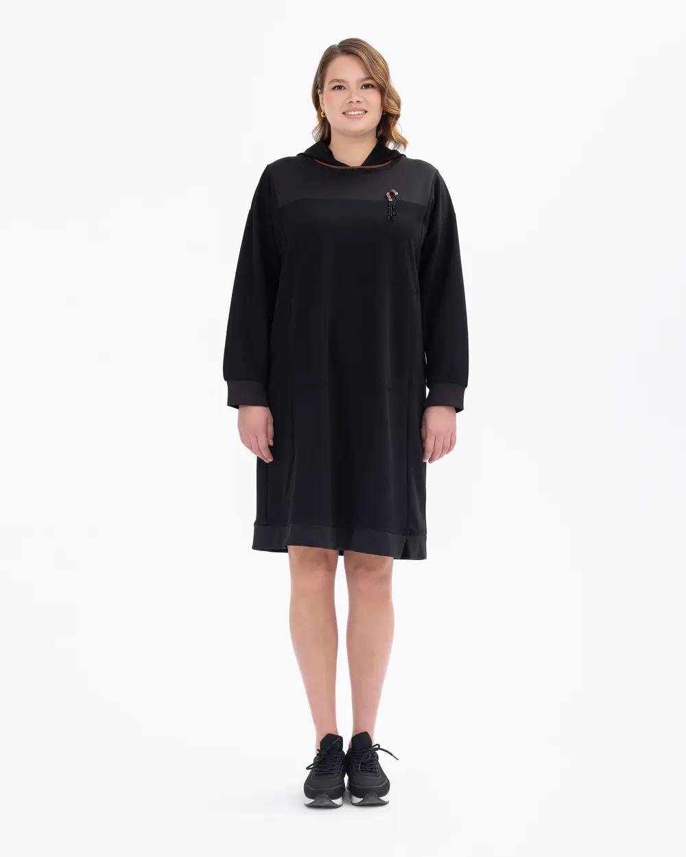 Büyük Beden Boncuk İşlemeli Tunik