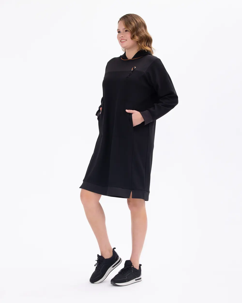 Büyük Beden Boncuk İşlemeli Tunik