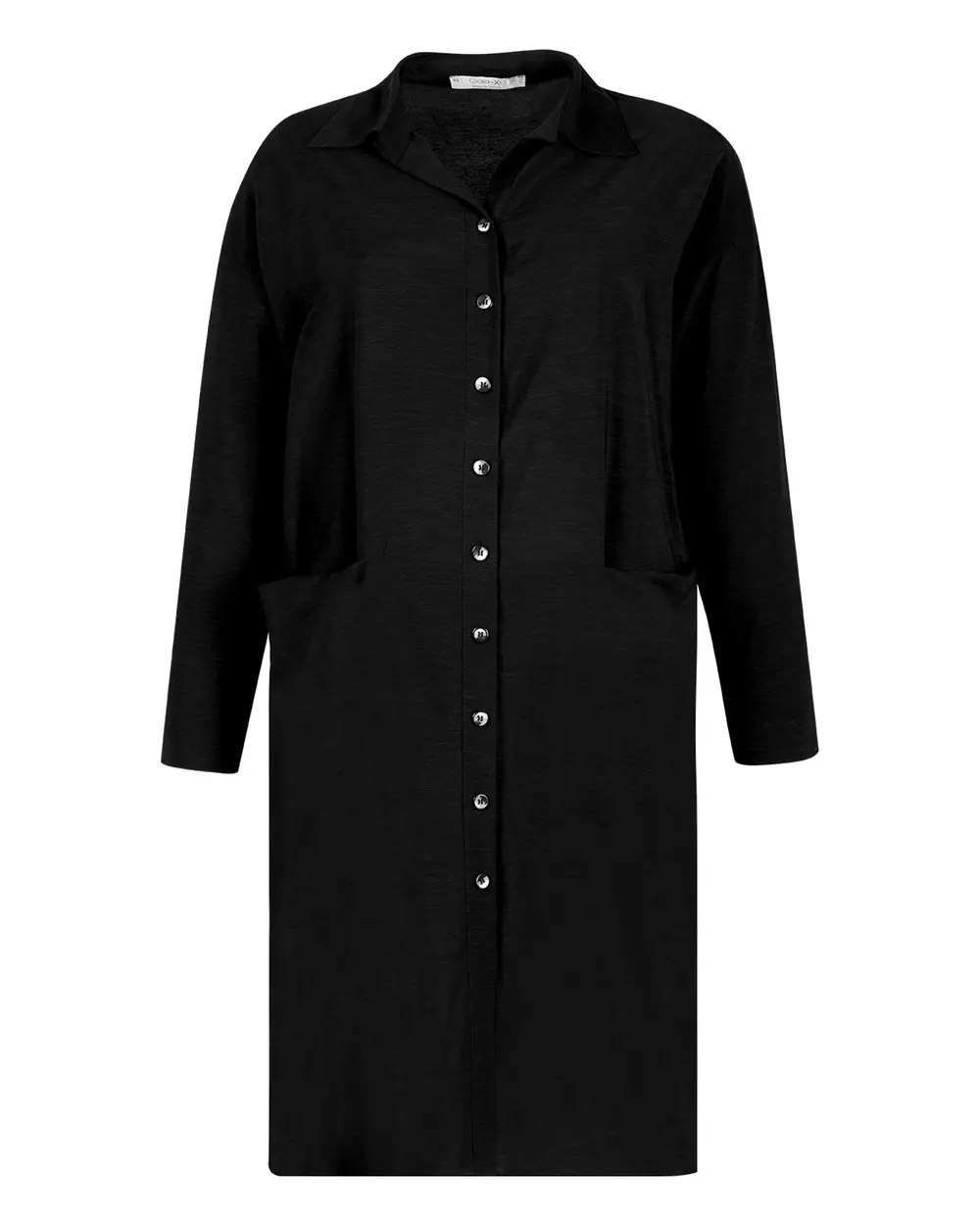 Büyük Beden Cep Detaylı Gömlek Tunik