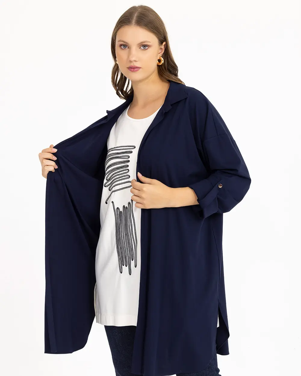 Plus Size Jacket Set