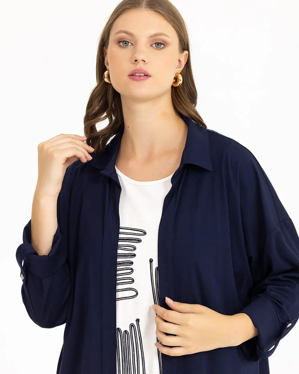 Plus Size Jacket Set