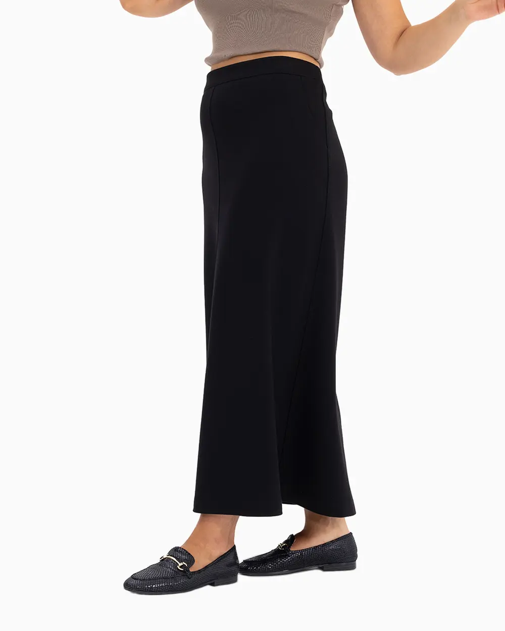 Büyük Beden Örme Kumaş Etek