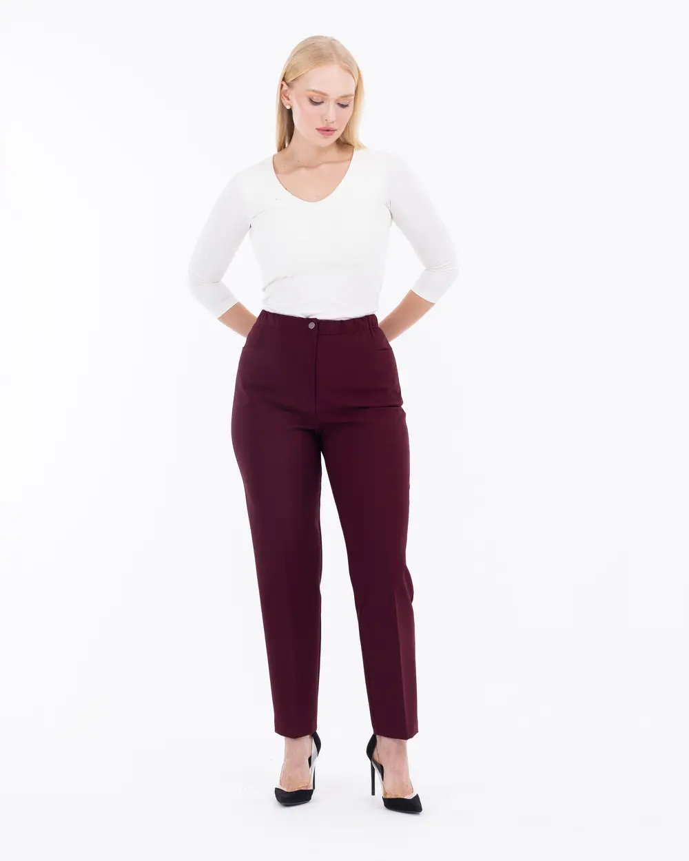 Plus Size Classic Cut Trousers