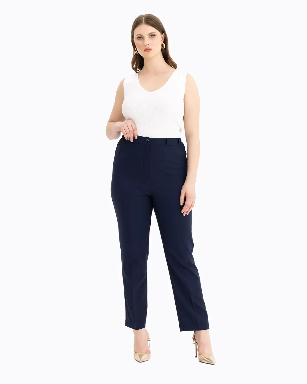  Plus Size Classic Trousers